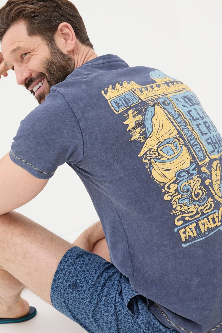 FatFace Blue Crab Shack T-Shirt - Image 2 of 5