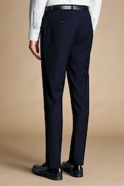 Charles Tyrwhitt Blue Slim Fit Italian Luxury Trousers - Image 2 of 4