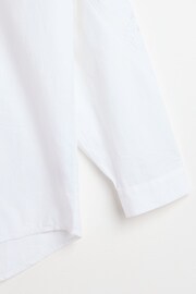 Oliver Bonas White Embroidered Sleeve Shirt - Image 5 of 8