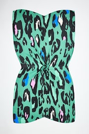 Oliver Bonas Green Oversized Abstract Animal Lightweight Scarf - Image 2 of 4