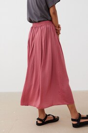Oliver Bonas Rose Pink Pleated Midi Skirt - Image 6 of 7