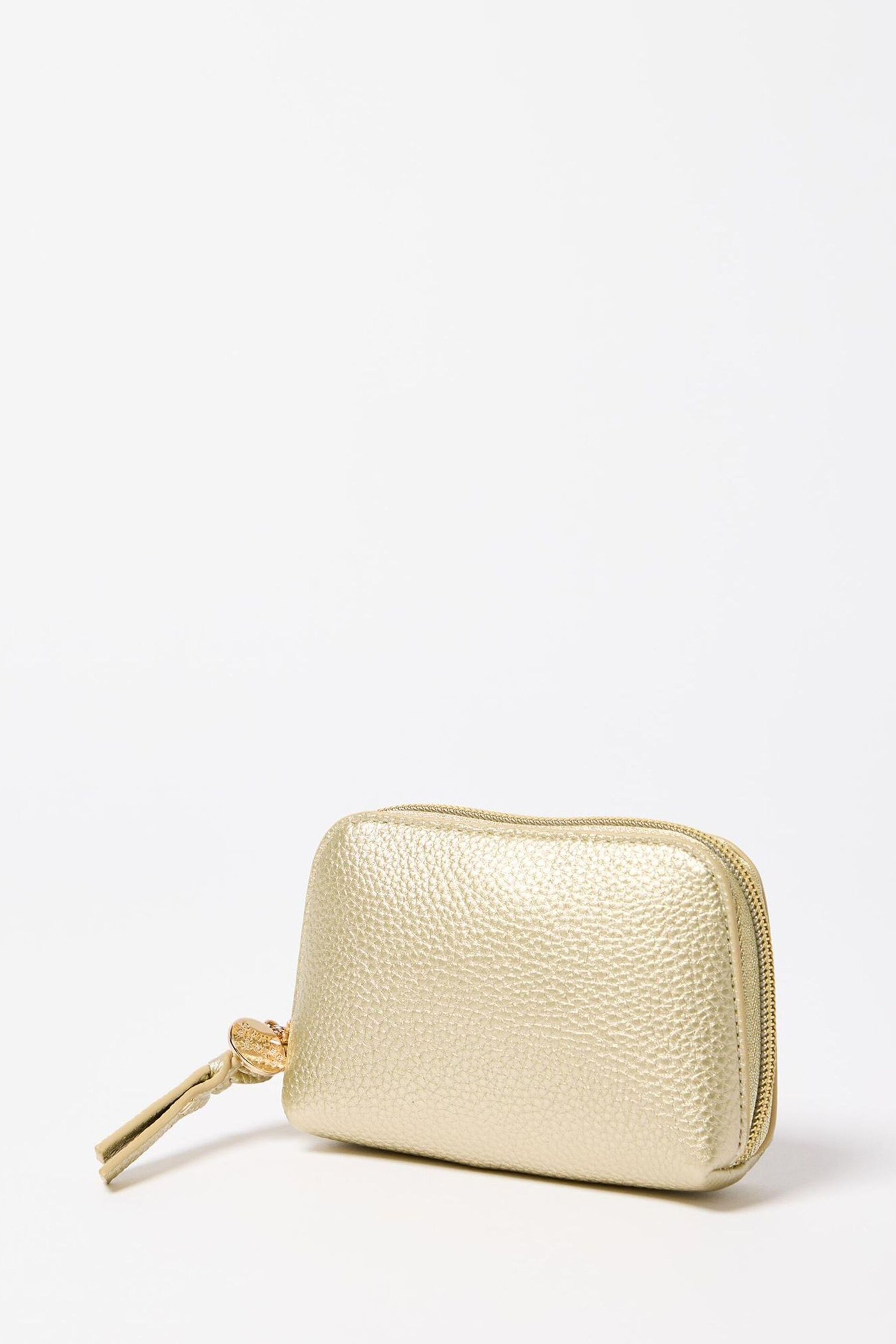 Oliver Bonas Gold Holly Zip Around Pouch - Image 2 of 6