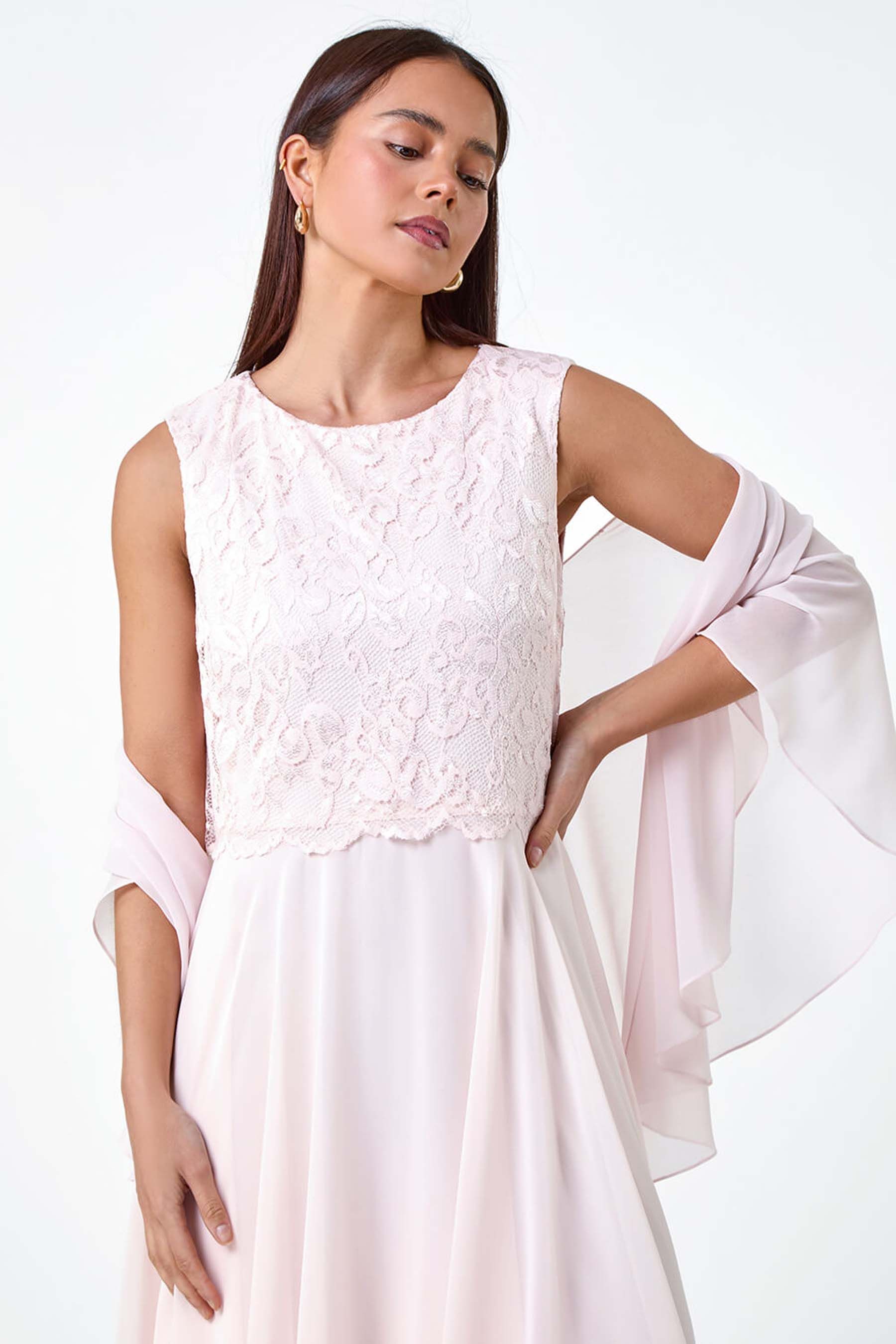 Pink lace dress next outlet