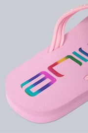 Animal Kids Pink Swish Glitter Logo Flip Flops - Image 5 of 5