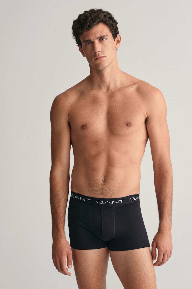 GANT Black Trunks 3 Pack - Image 1 of 4