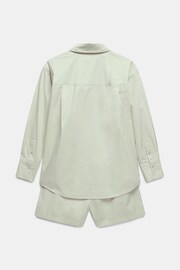 Mint Velvet Green Cotton Shirt & Shorts Set - Image 3 of 3