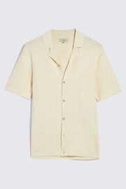 MOSS Natural Pointelle Knitted Shirt - Image 4 of 5