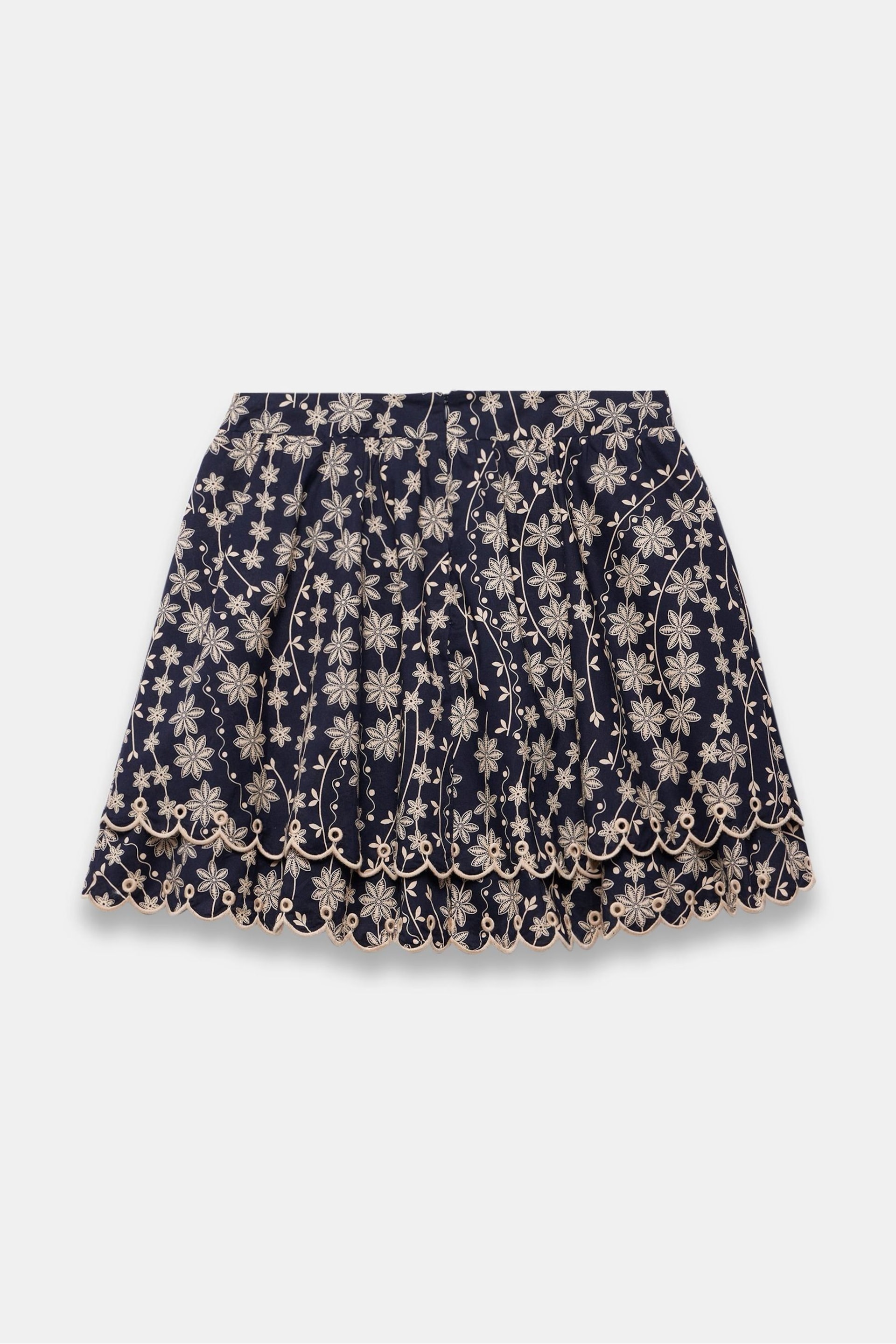 Mint Velvet Blue Cotton Mini Skirt - Image 4 of 4