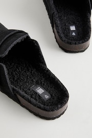 Black Borg Forever Comfort® Leather Footbed Clogs - Image 3 of 5