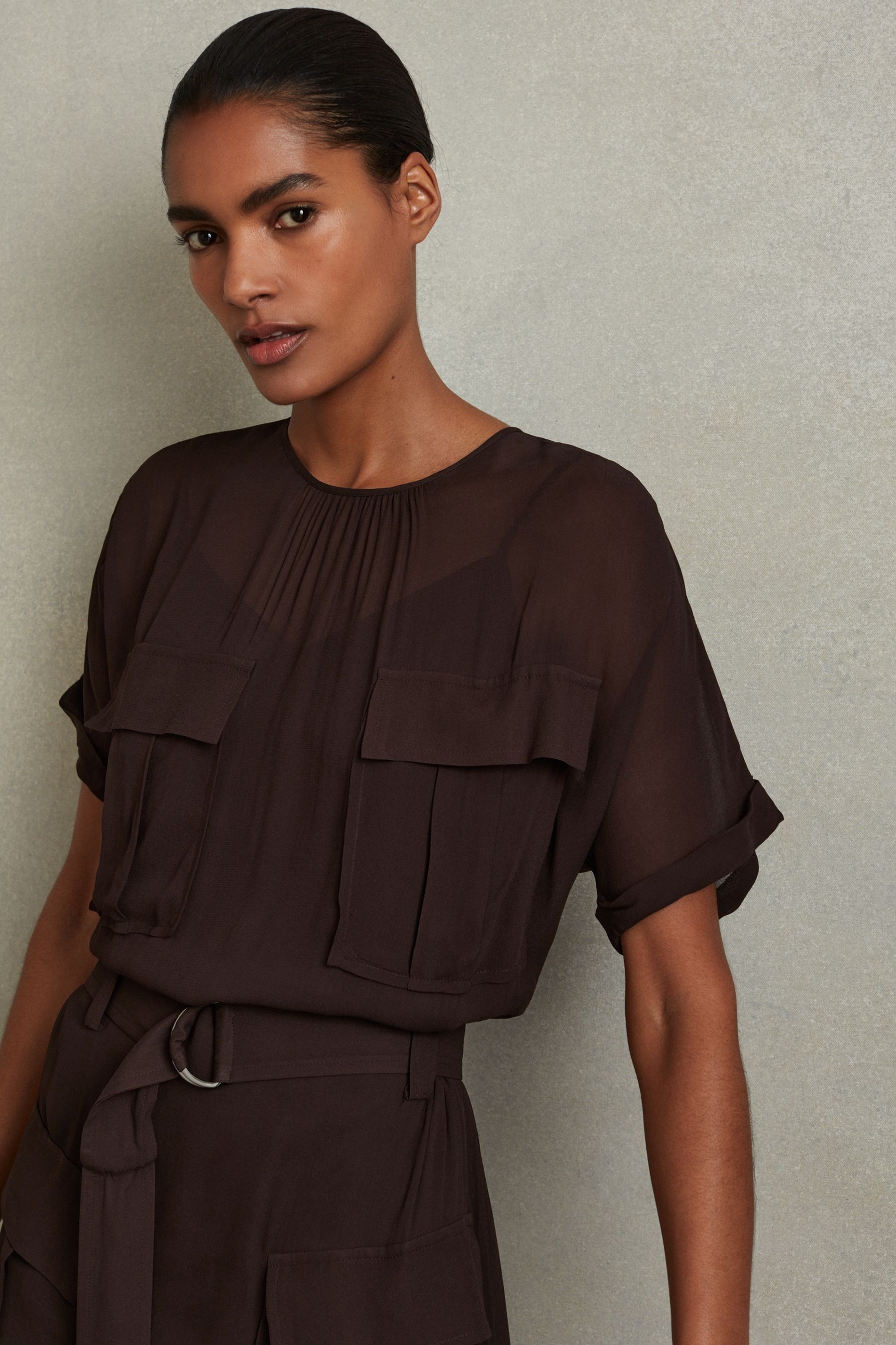 Utility belt dress top