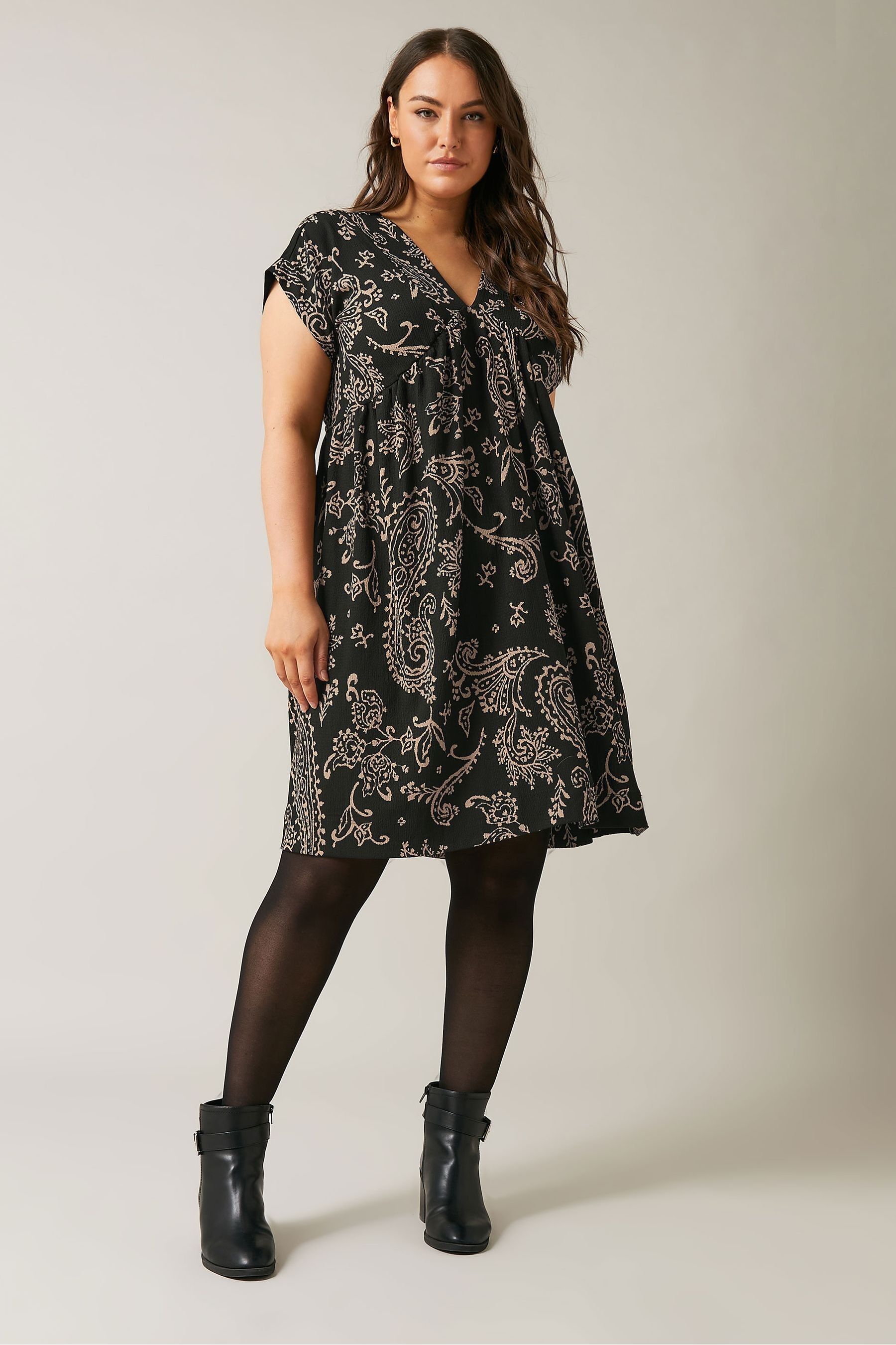 Buy Evans Jersey Crepe Black Dress from Next Luxembourg