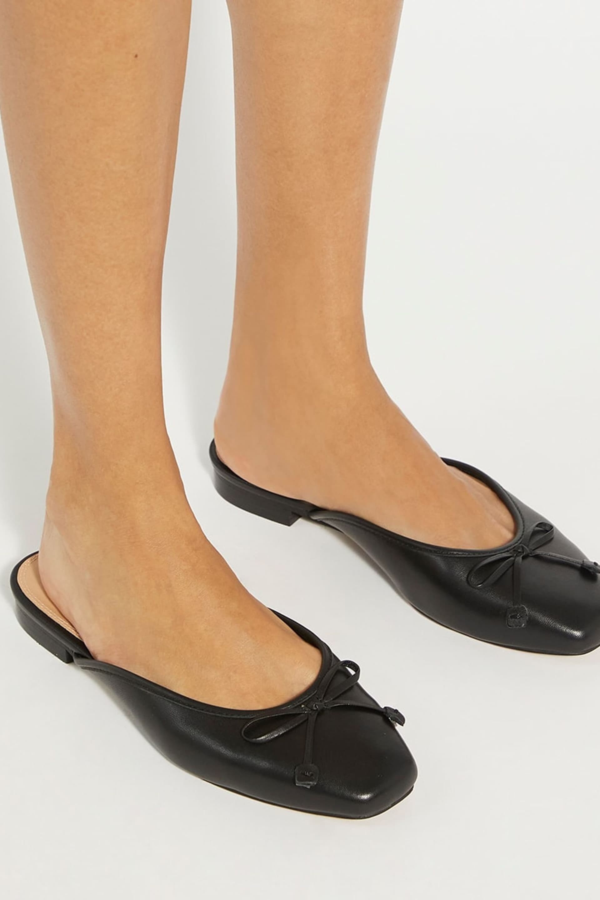 Dune London Black Haylas Ballerina Shoes - Image 1 of 6