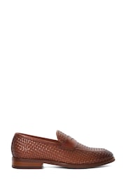 Dune London Brown Saharas Woven Loafers - Image 1 of 7