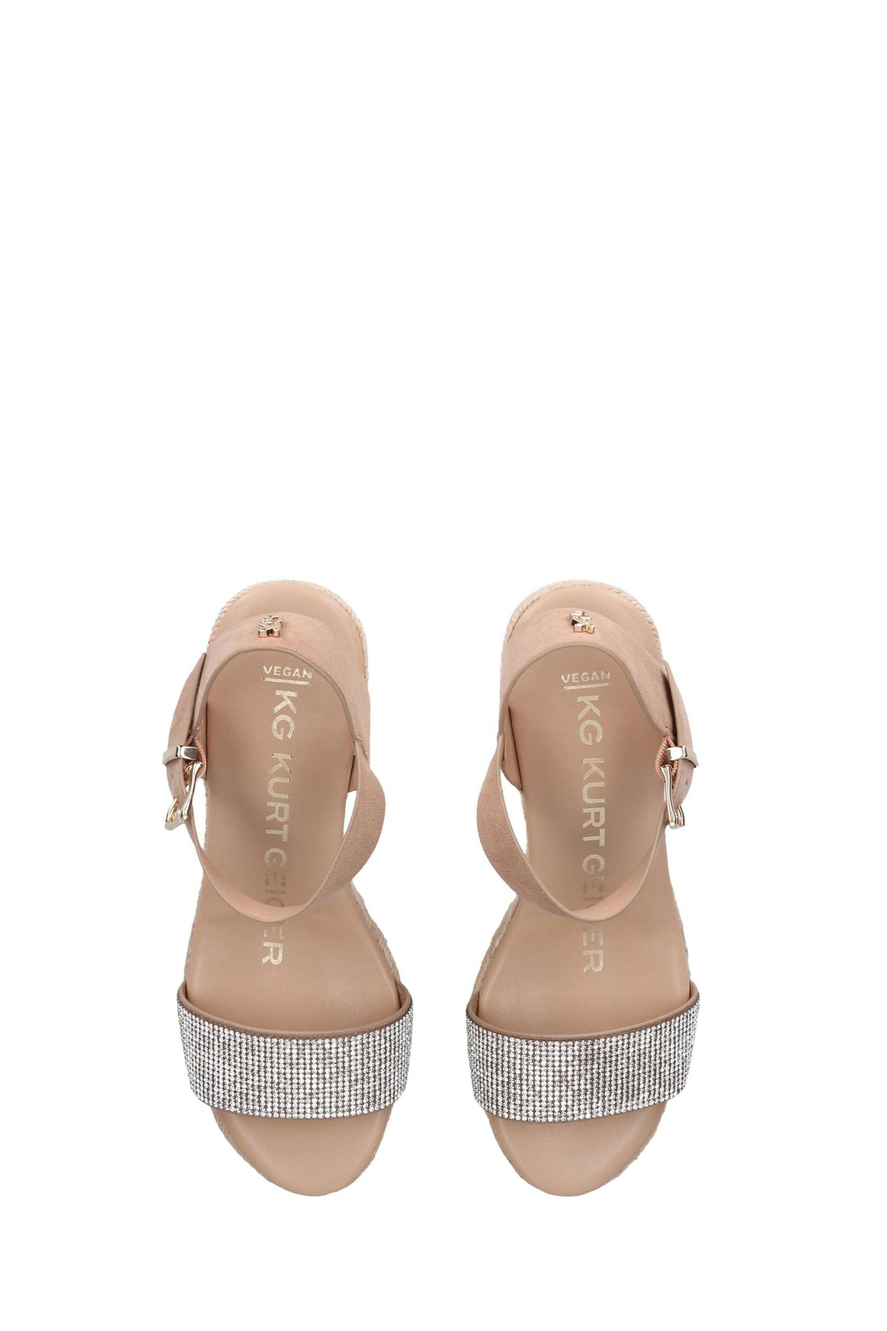 Buy KG Kurt Geiger Silver Chrome Paisley Bling Sandals from Next Luxembourg