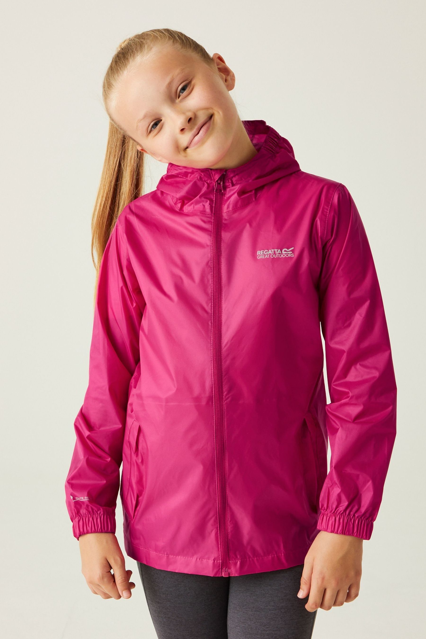 Buy Regatta Pink Kids Waterproof Pack It Jacket III from the Next UK online shop