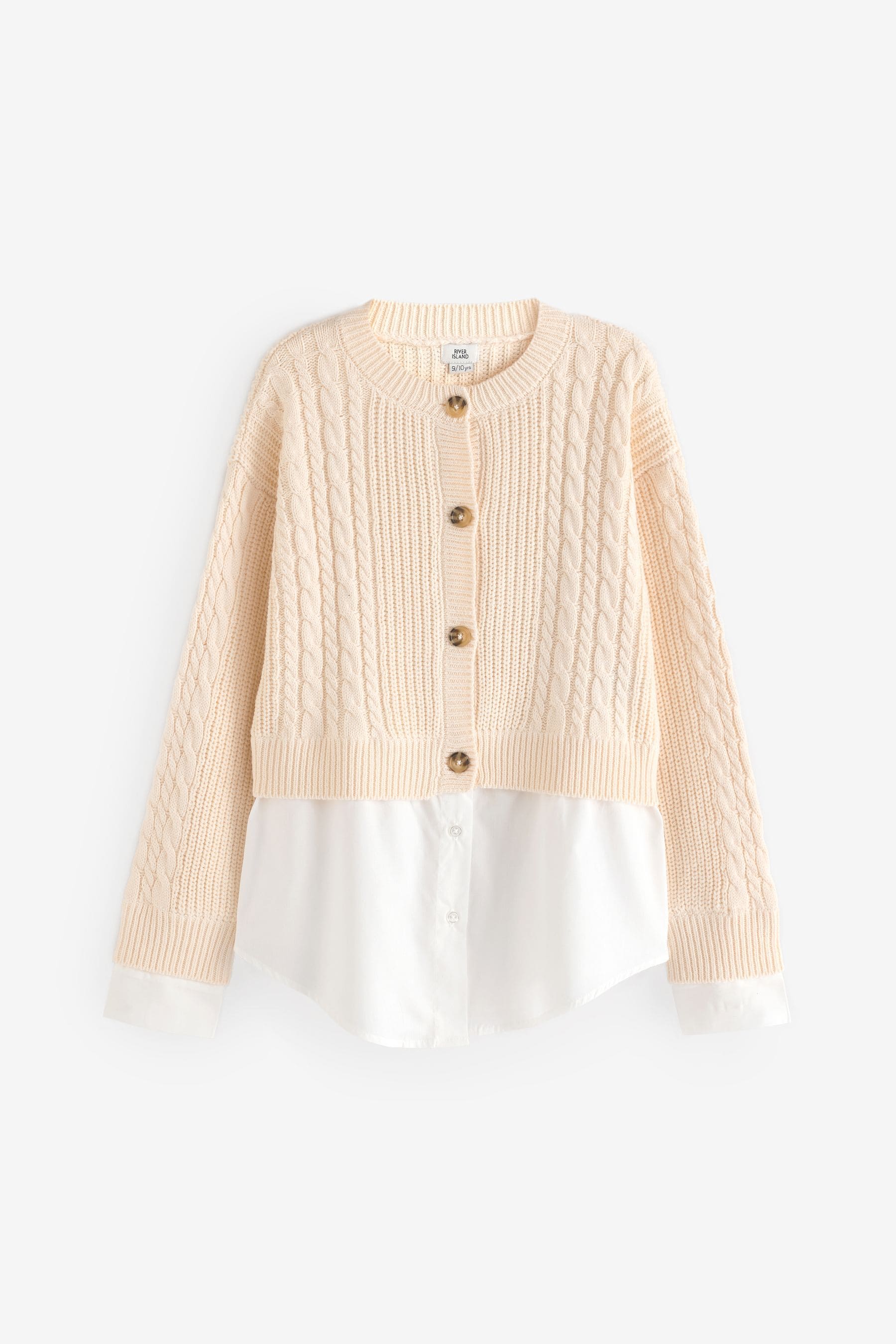 Girls cream cardigan store