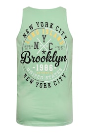 BadRhino Big & Tall Green BadRhino Big & Tall Hemlock Green NYC Sleeveless Vest Top - Image 3 of 3