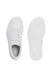 Puma White Unisex Kids Rebound V6 LO Sneakers Trainers - Image 4 of 6