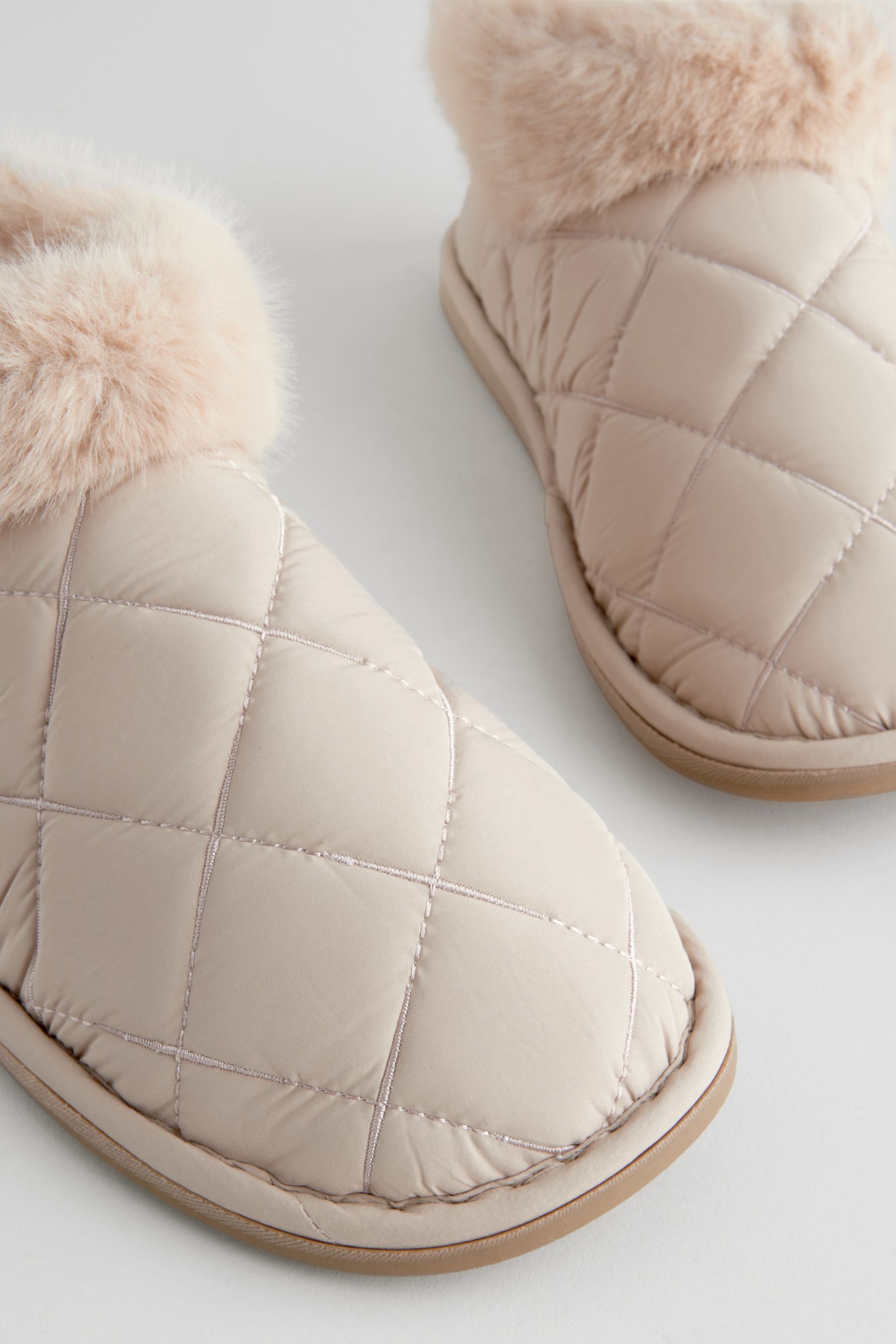 Quilted bootie slippers cheap