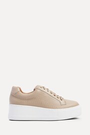 Linzi Natural Twyla Faux Leather Platform Trainers - Image 2 of 5