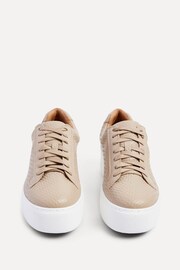 Linzi Natural Twyla Faux Leather Platform Trainers - Image 4 of 5
