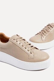 Linzi Natural Twyla Faux Leather Platform Trainers - Image 5 of 5