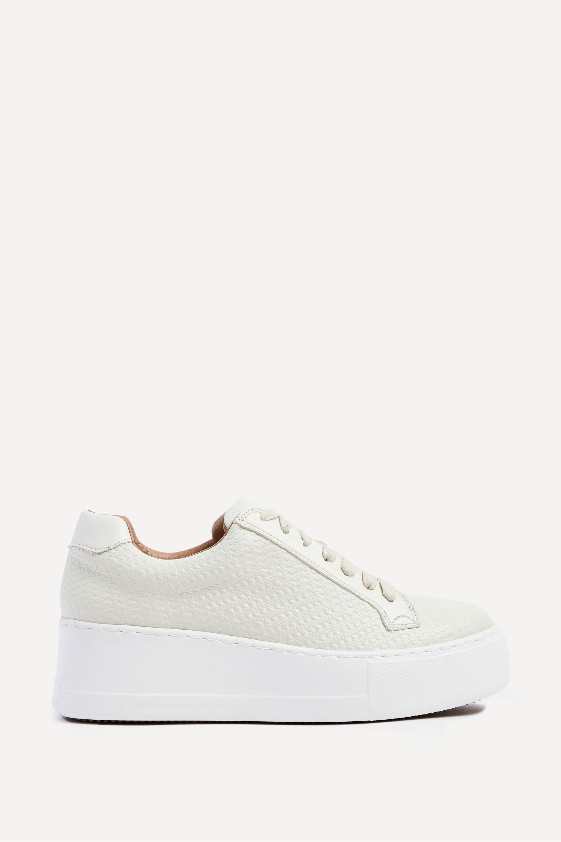 Cream platform trainers shop