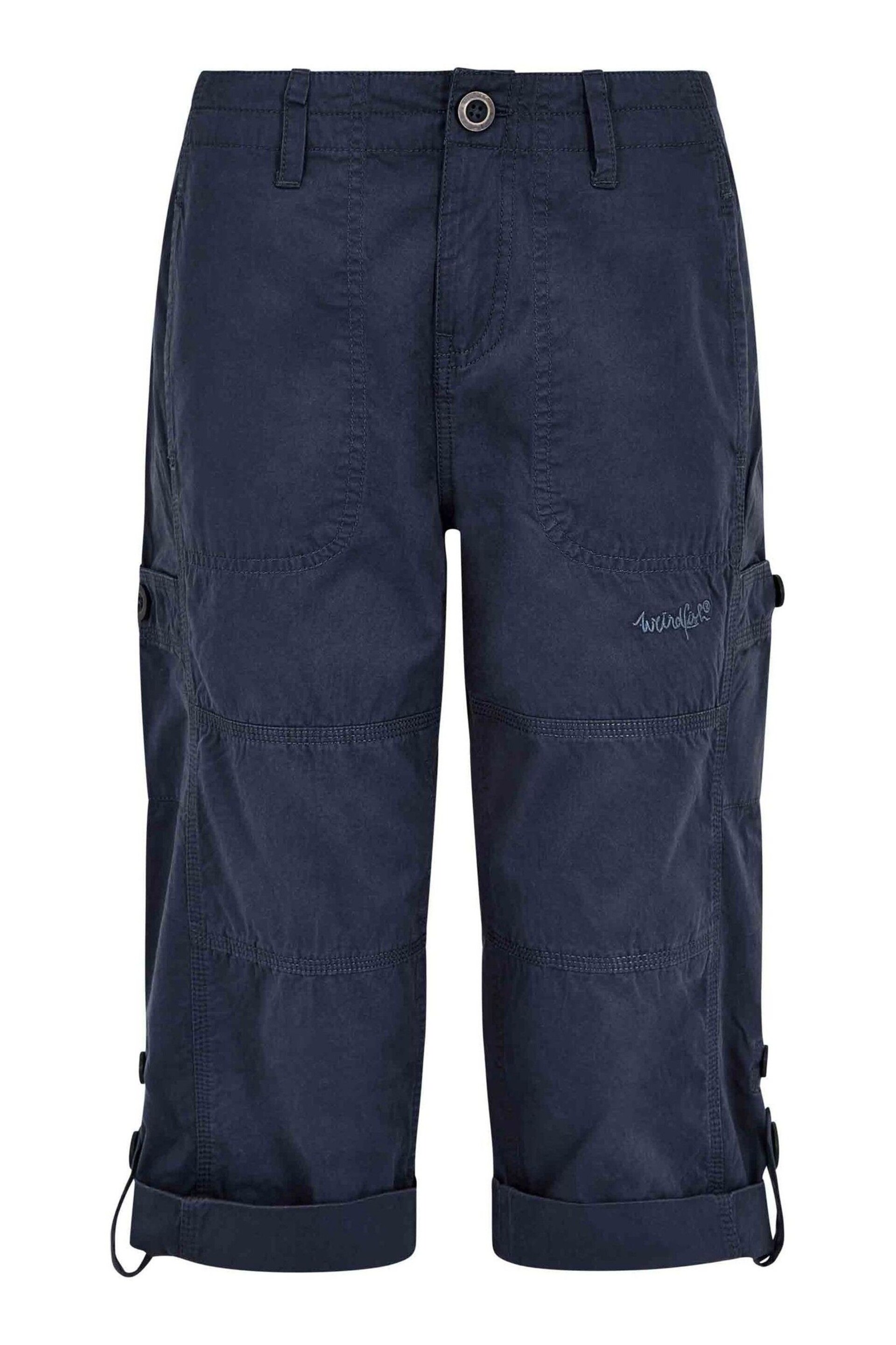 Weird Fish Blue Salena Organic 3/4 Length Trousers - Image 6 of 7
