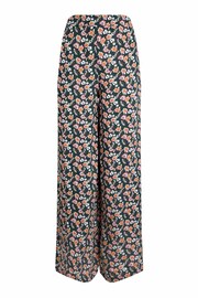 Weird Fish Green Mounira Eco Viscose Printed Wide Leg Trousers - Image 7 of 8