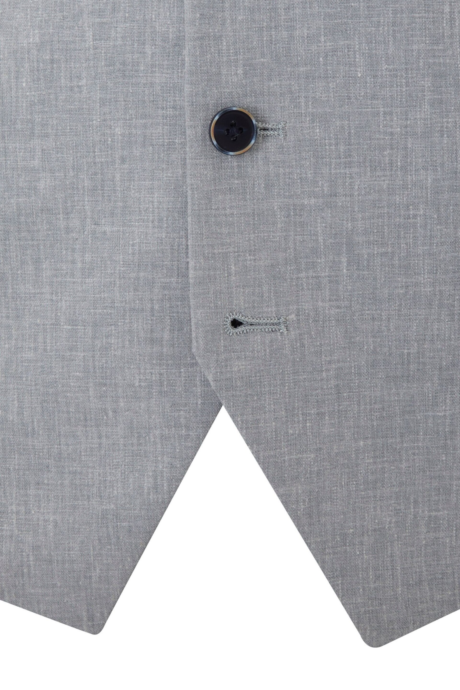 Skopes Silver Tuscany Linen Blend Suit: Waistcoat - Image 5 of 5