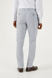 Skopes Silver Tuscany Linen Blend Suit: Tailored Trousers - Image 2 of 4