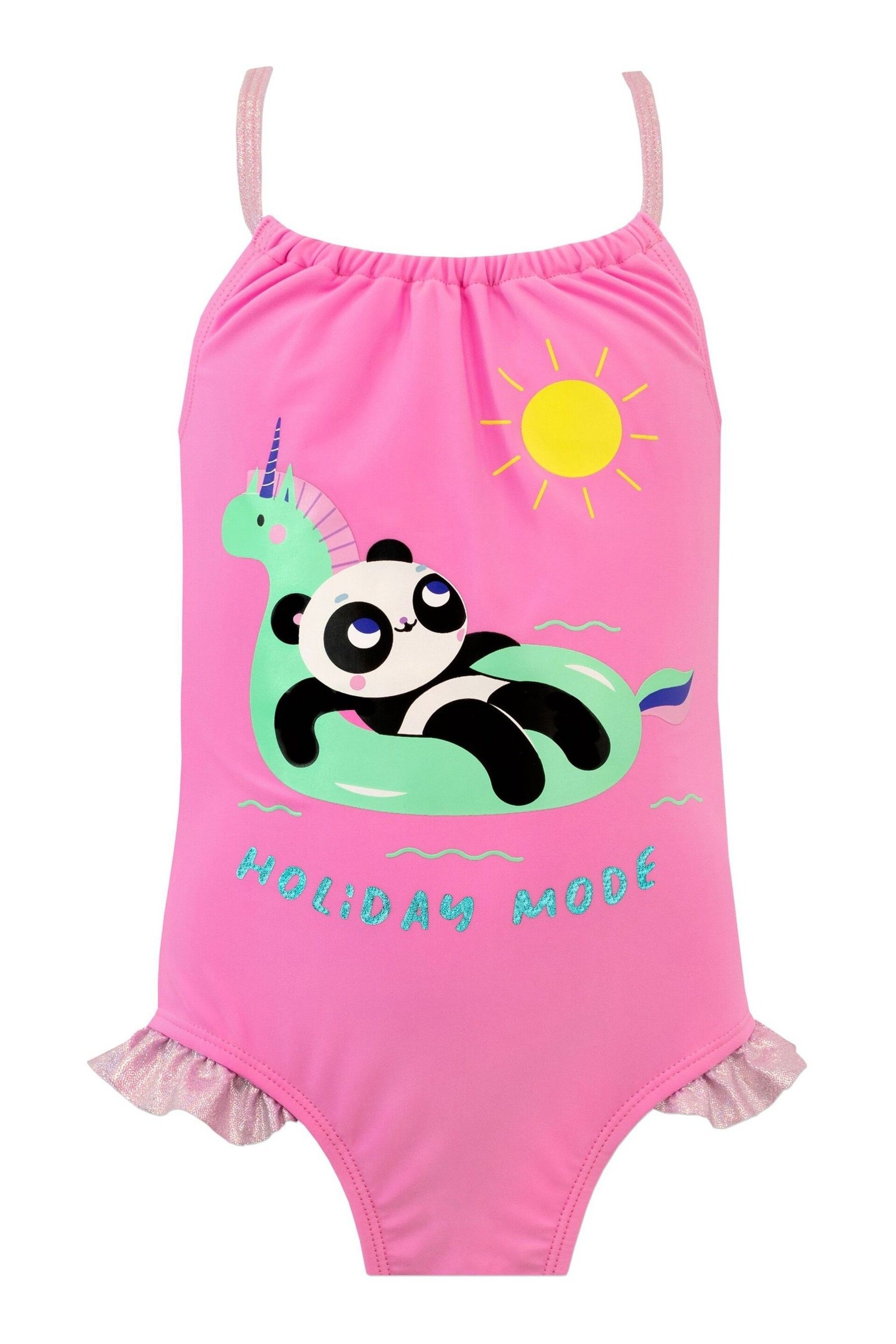 Harry Bear Pink Panda Holiday Mode Swimsuit - Image 1 of 3