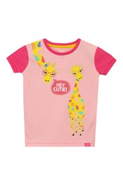 Harry Bear Pink Giraffe Short Pyjamas - Image 3 of 4