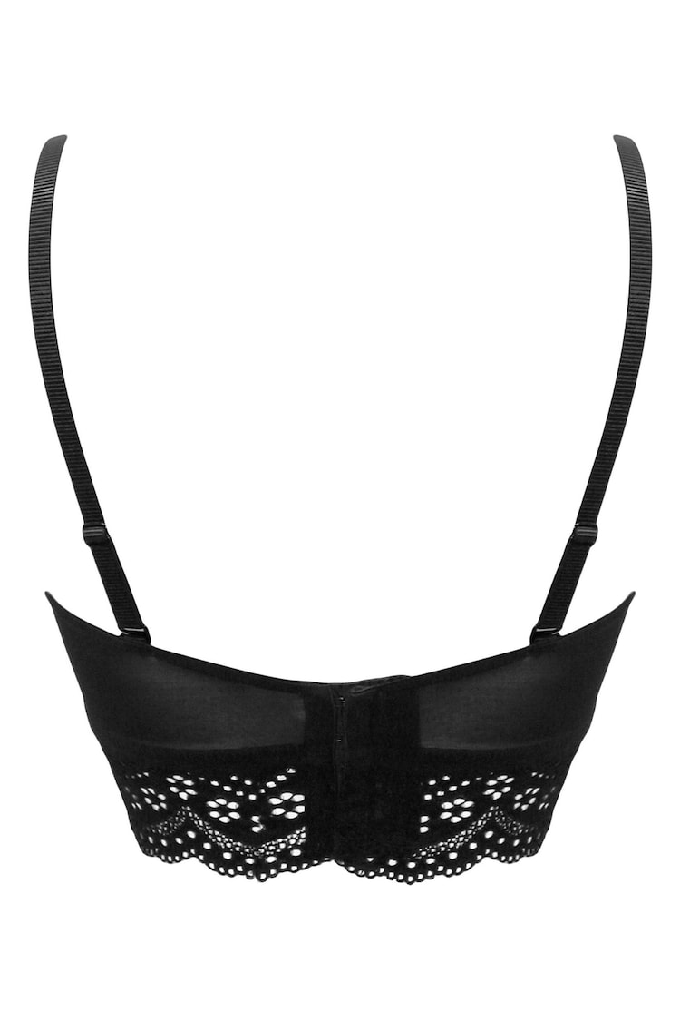 Pour Moi Black Swoon Strapless Longline Bra - Image 4 of 4