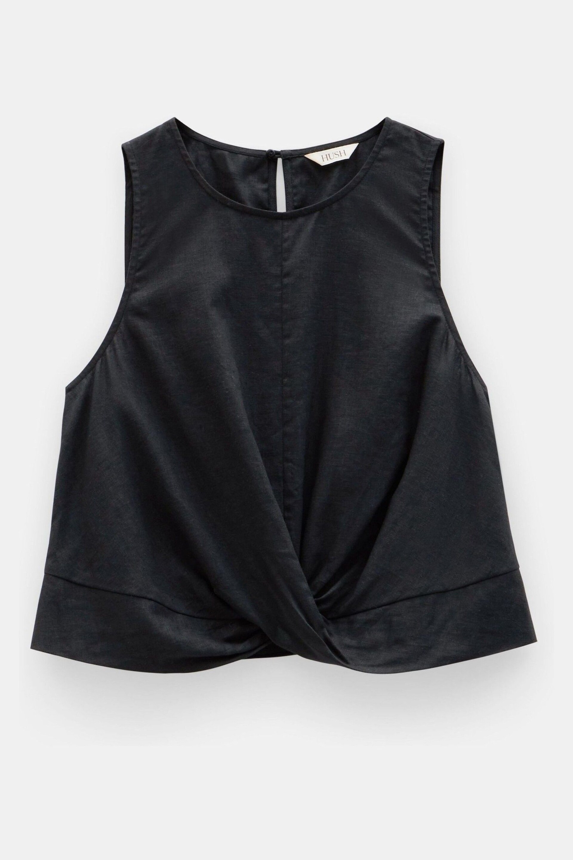 Hush Black Maggie Twist Front Tank Top - Image 5 of 5