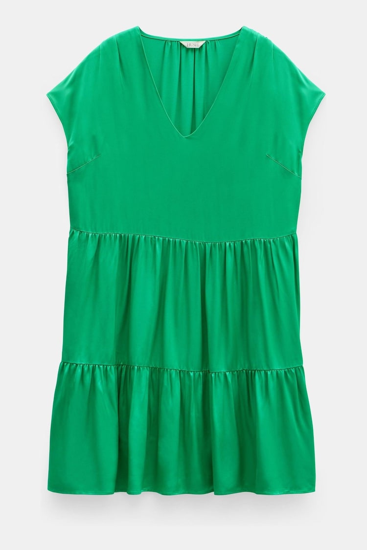 Hush Green Lily Satin Gathers Mini Dress - Image 5 of 5