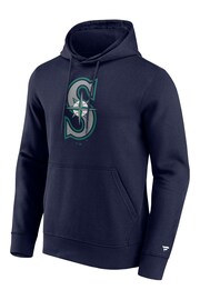 Fanatics Blue Seattle Mariners Primary Logo Graphic Hoodie - Image 3 of 3