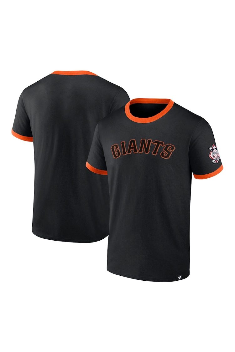 Fanatics San Francisco Giants Fundamental Short Sleeve Ringer Black T-Shirt - Image 1 of 3