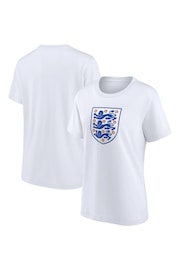 Fanatics Womens Large 100% Cotton England Essentials Crest White T-Shirt - Image 1 of 3