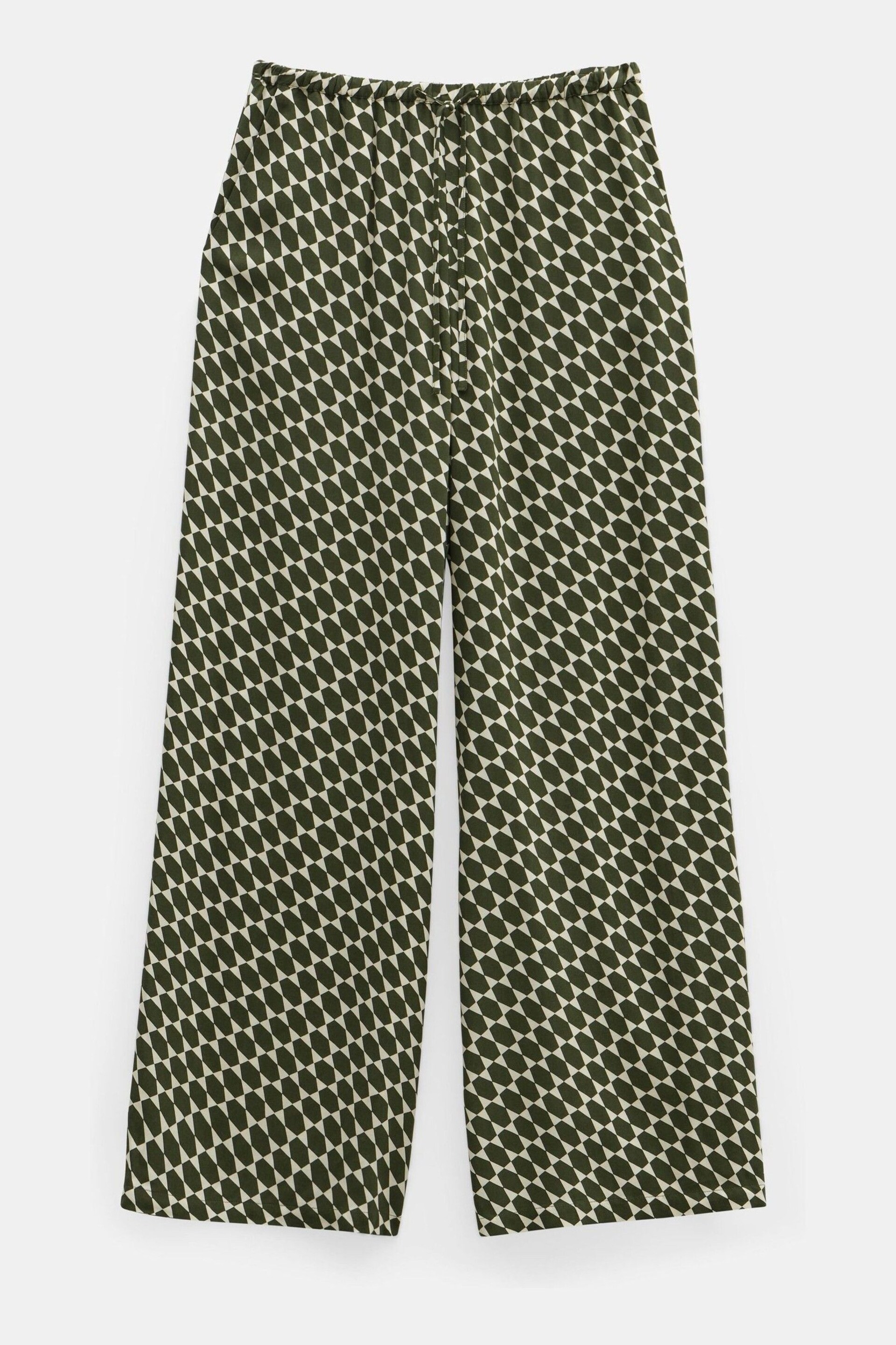 Hush Green Norah Printed Wide Leg Trousers - Image 5 of 5