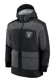 Fanatics Grey Las Vegas Raiders Fantech Padded Jacket - Image 3 de 3