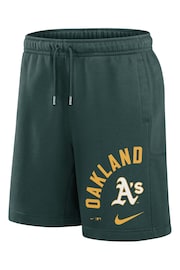 Fanatics Green Oakland Athletics Arched Kicker Fleece Shorts - Image 3 of 3