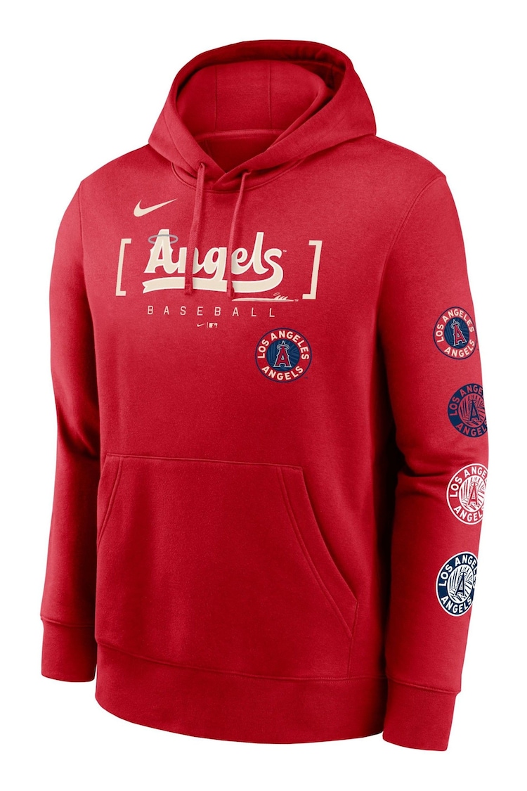 Fanatics Red Los Angeles Angels City Connect Club Fleece Hoodie - Image 3 of 3