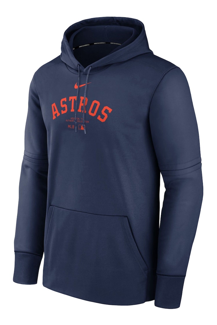 Fanatics Blue Houston Astros Authentic Therma Fleece Hoodie - Image 3 of 3