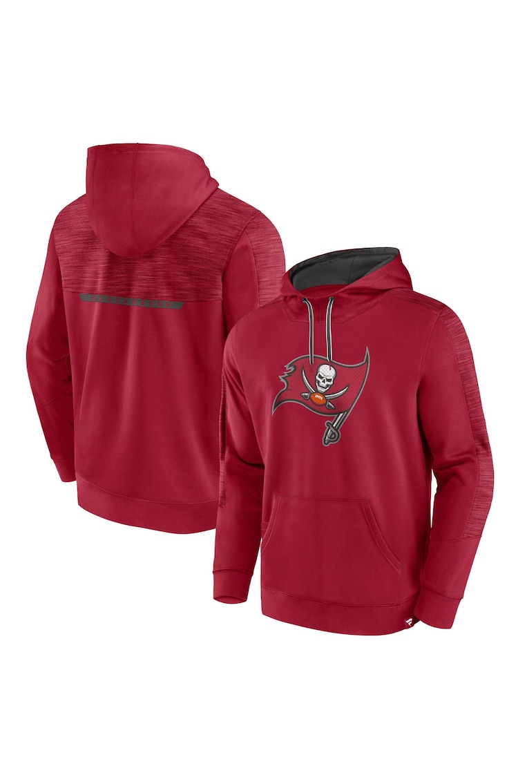 Fanatics Red Tampa Bay Buccaneers Defender Streaky Poly Fleece Pullover Hoodie - Image 1 of 3