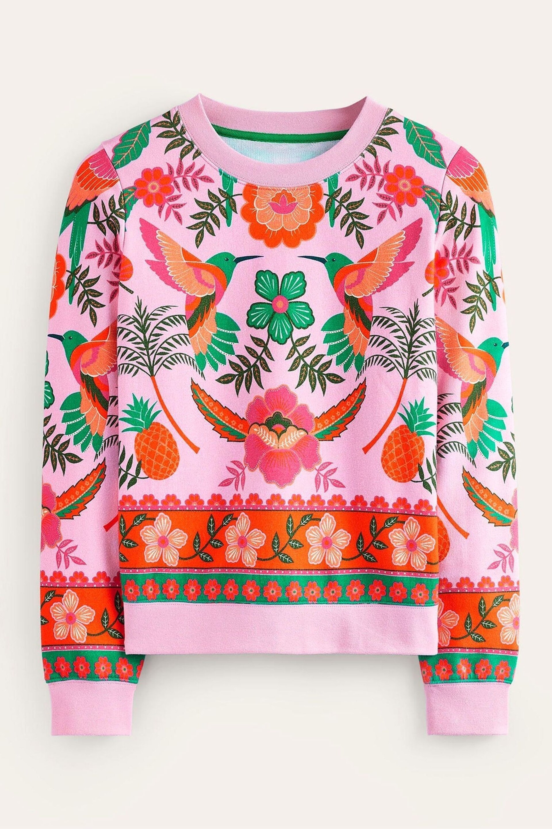 Boden Pink Hannah Printed Sweatshirt - Image 5 of 5