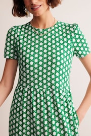 Boden Green Emma Tiered Jersey Midi Dress - Image 5 of 6