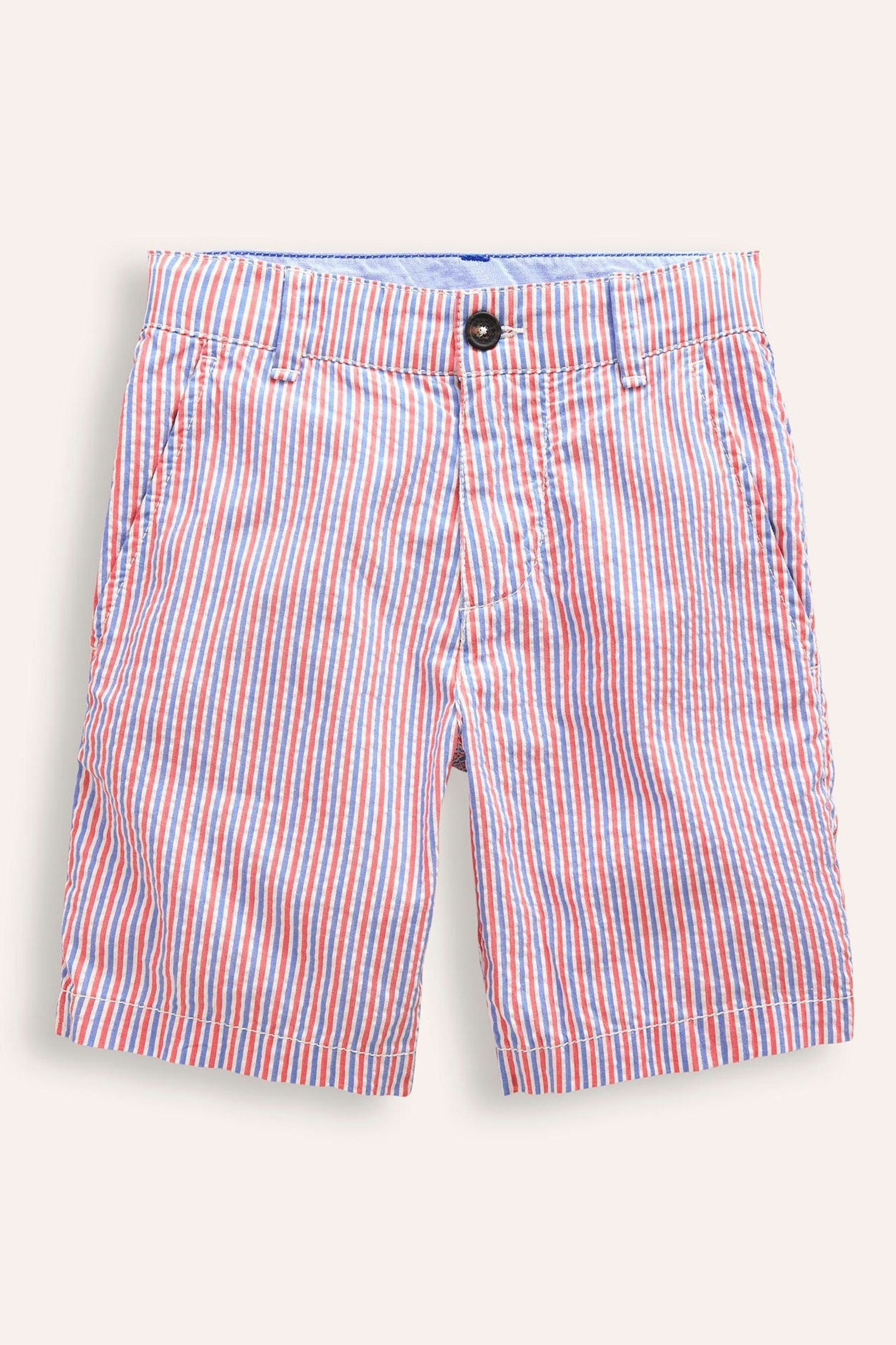 Buy Boden Red Stripe Seersucker 100 Cotton Chino Shorts from the Next UK online shop