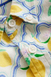 Boden Yellow lemon Cotton Linen Shirt - Image 7 of 7