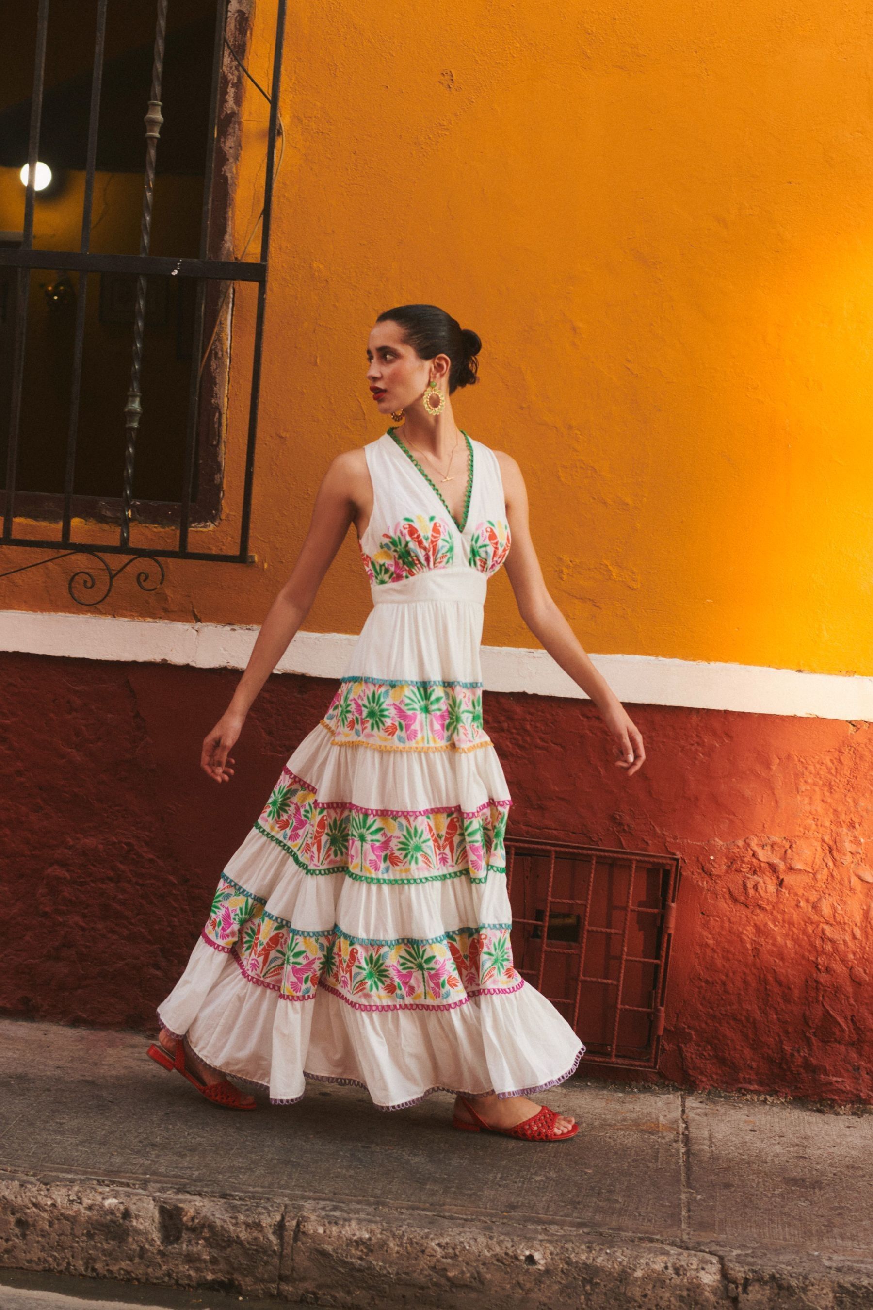 Tropical maxi dress uk cheap